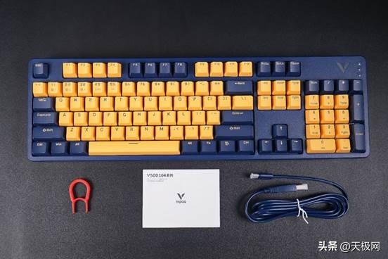 雷柏v500键帽_雷柏V500PRO多模版键盘_多功能办公游戏键盘