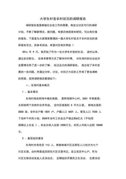关于区女大学生村官情况的调研报告：现状与发展剖析