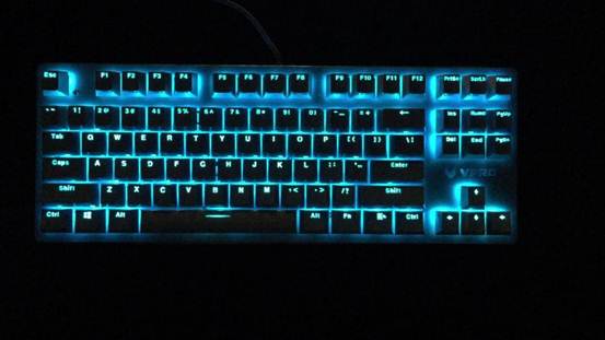 雷柏V500RGB键盘背光模式详解_雷柏V500RGB全彩背光游戏机械键盘_雷柏v500设置