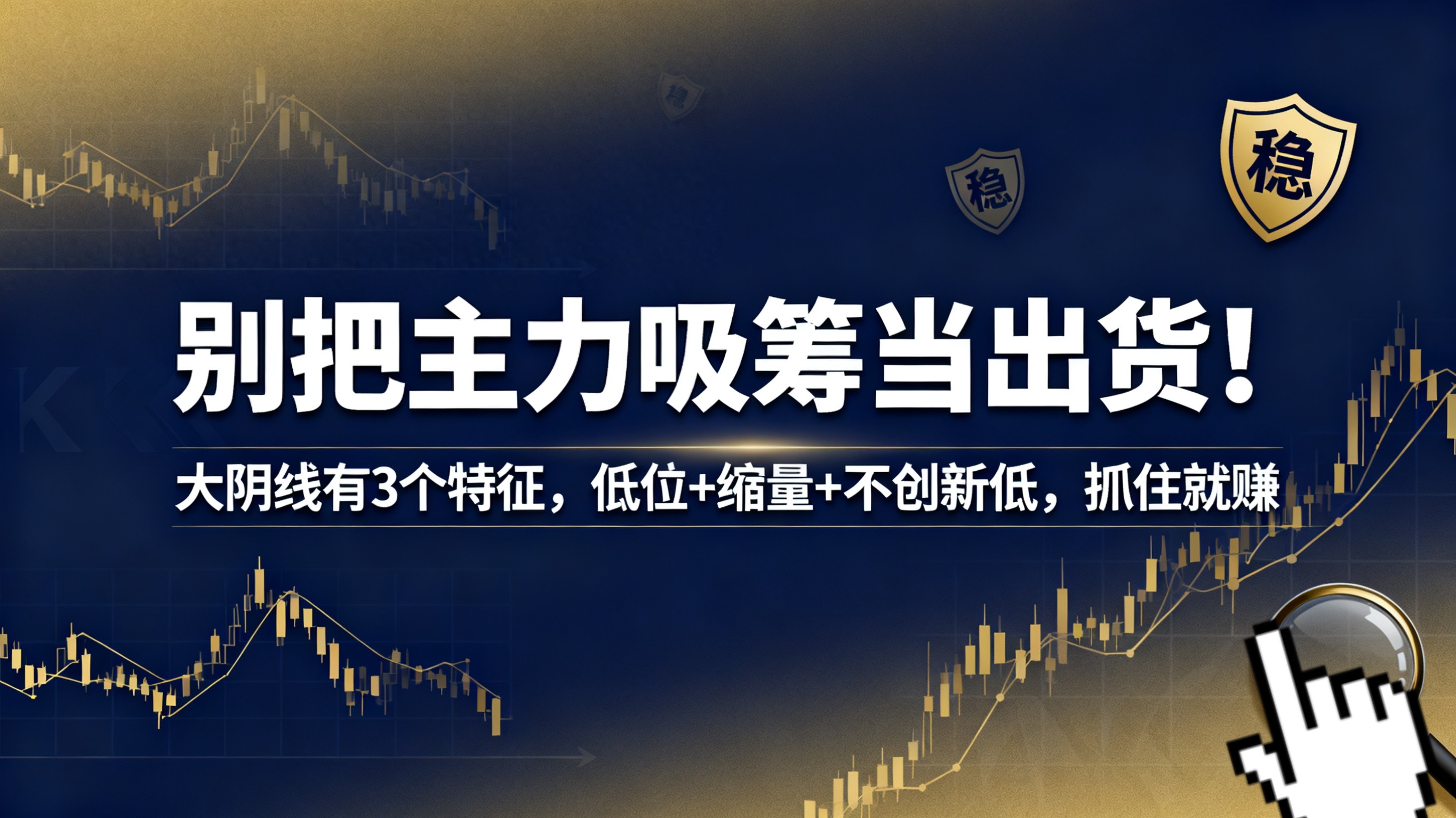 炒股常犯错？主力吸筹与出货大阴线分不清，散户必看