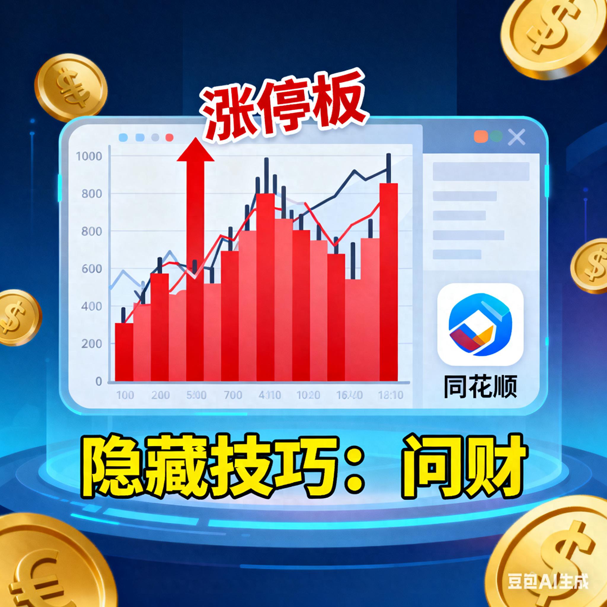揭秘选股神器！同花顺问财智能选股，5分钟锁定涨停股