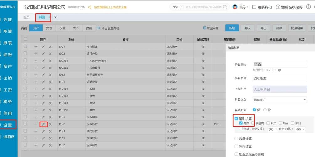 财务软件核算项目是什么_财务系统设置_会计科目初始化