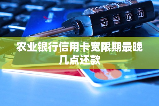 农业银行信用卡宽限期最晚几点还款