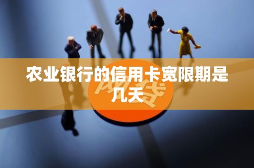 农业银行的信用卡宽限期是几天