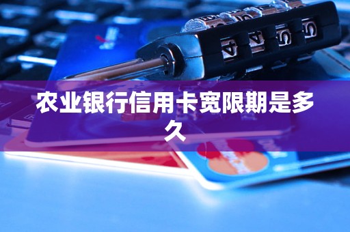 农业银行信用卡宽限期是多久