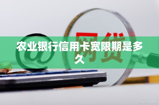 农业银行信用卡宽限期是多久