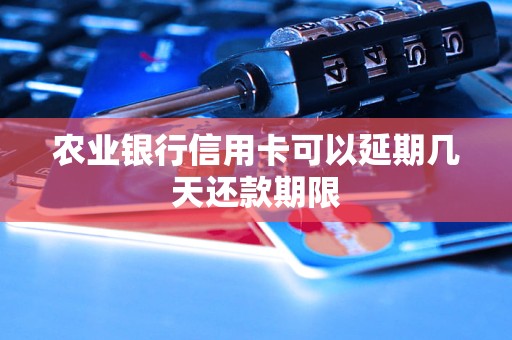 农业银行信用卡可以延期几天还款期限